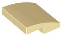 Tan Slope Curved 2 x 2 x 2/3 - LEGO - 15068