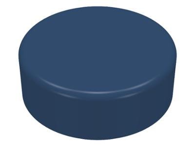 Dark Blue Tile Round 1 x 1 - LEGO - 98138