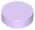 Lavender Tile Round 1 x 1 - LEGO - 98138