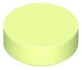 Yellowish Green Tile Round 1 x 1 - LEGO - 98138