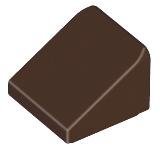 Dark Brown Slope 30 1 x 1 x 2/3 - LEGO - 54200