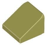 Olive Green Slope 30 1 x 1 x 2/3 - LEGO - 54200