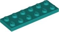 Dark Turquoise Plate 2 x 6 - LEGO - 3795