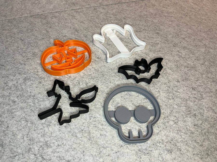 5st Halloween Cookie Cutters pepparkaksformer kakform