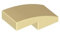 Tan Slope Curved 2 x 1 x 2/3- LEGO - 11477