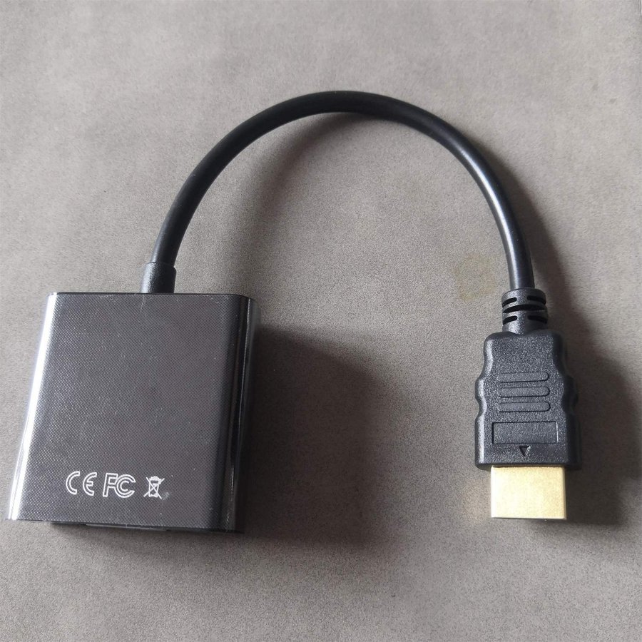 HDMI till VGA-adapter svart