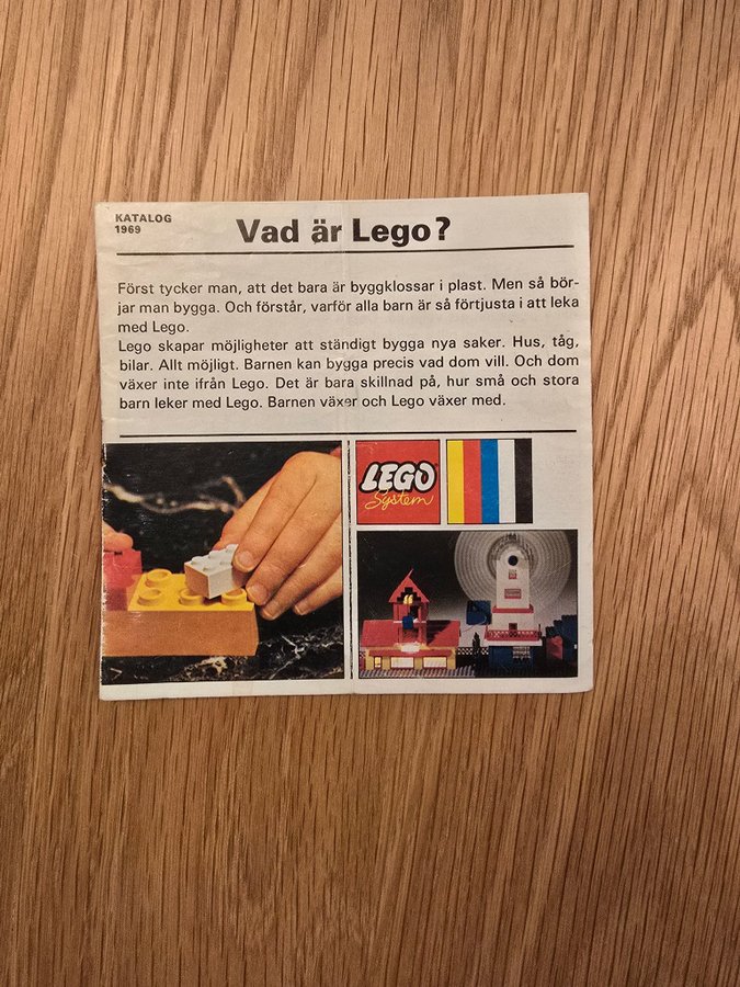 Lego katalog från 1969