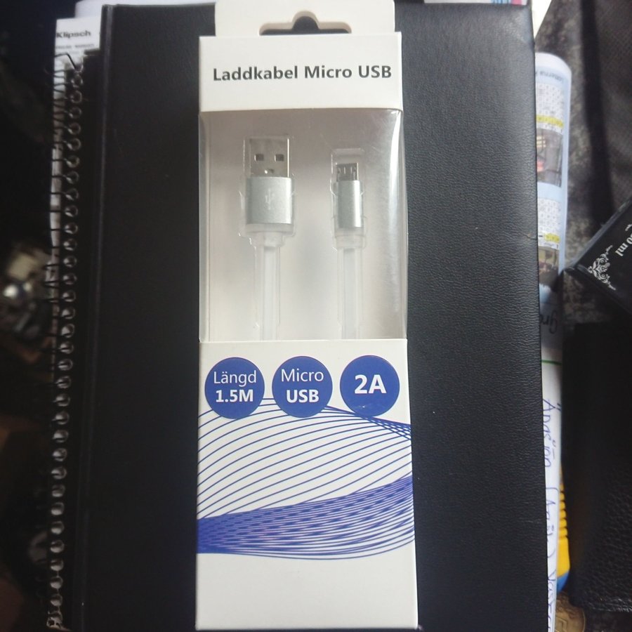 NY! Laddkabel Micro USB 15M 2A