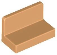 Medium Nougat Panel 1 x 2 x 1 with Rounded Corners - LEGO - 4865b