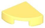 Bright Light Yellow Tile Round 1 x 1 Quarter - LEGO - 25269