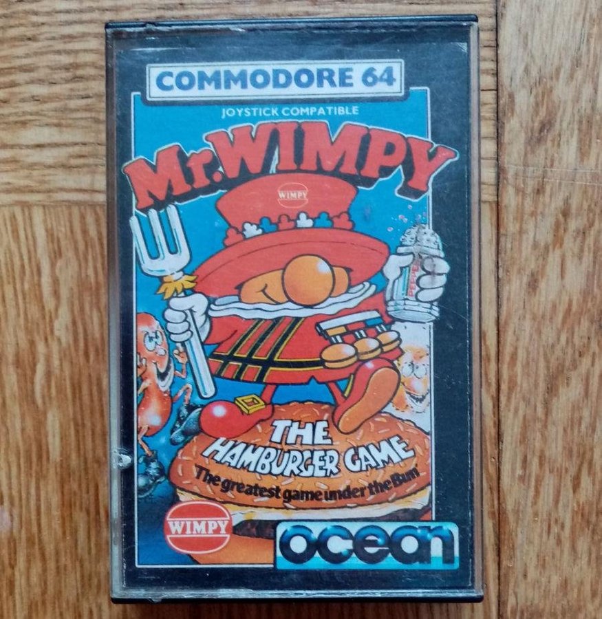 MrWimpy - The Hamburger Game (Ocean Software) - Commodore 64 / C64 Spel