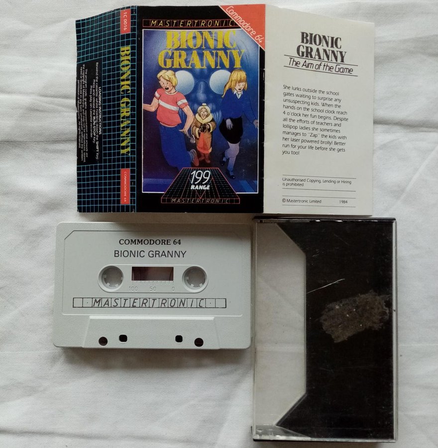 Bionic Granny (Mastertronic - 199 Range) - Commodore 64 / C64 Spel