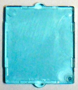 Trans-Light Blue Glass for Window 1 x 2 x 2 Flat Front - LEGO - 60601