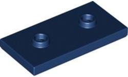 Dark Blue Plate Modified 2 x 4 with 2 Studs (Double Jumper) - LEGO - 65509