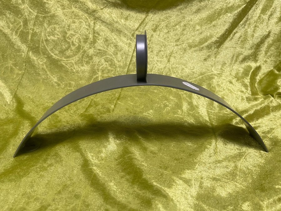 Ljushållare grå metall med båge för att hänga upp 35x55cm