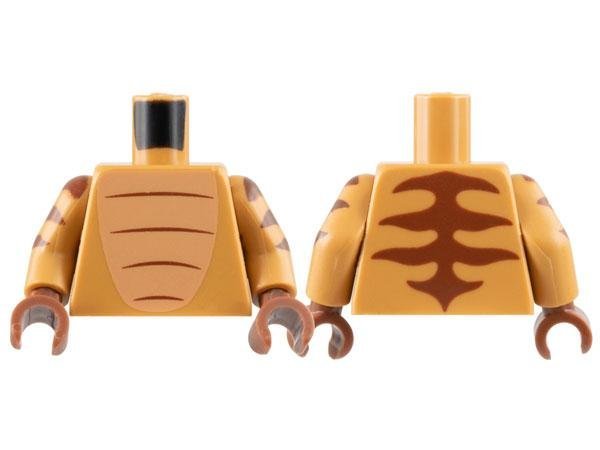 Medium Nougat Torso Nougat Chest Fur - LEGO - Minifigur - 973pb4972c01