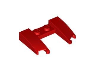 Red Wedge 3 x 4 x 2/3 Curved with Cutout - LEGO - 11291