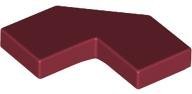 Dark Red Tile Modified Facet 2 x 2 - LEGO - 27263