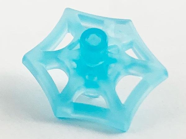 Trans-Light Blue Minifigure Weapon Web Effect -(spider man) - LEGO - 36083d