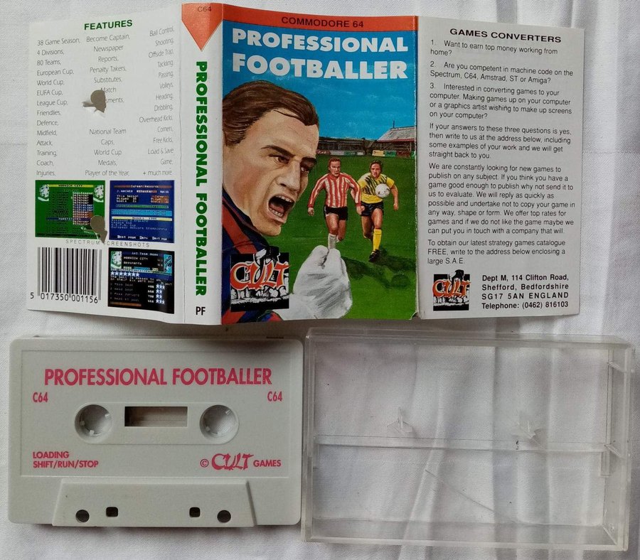 Professional Footballer (Cult Games) - Commodore 64/C64 Spel