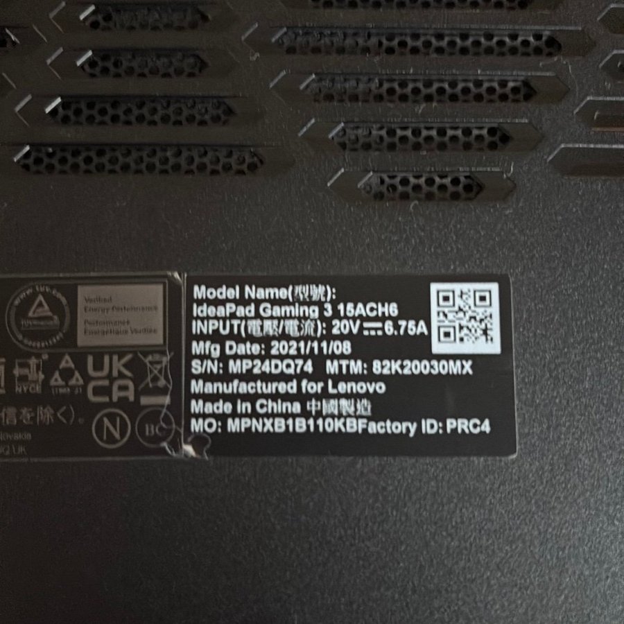 Lenovo IdeaPad Gaming 3 RTX 3050