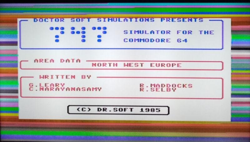 747 (Doctor Soft Simulations) - Lös Tape - Commodore 64/C64 Spel