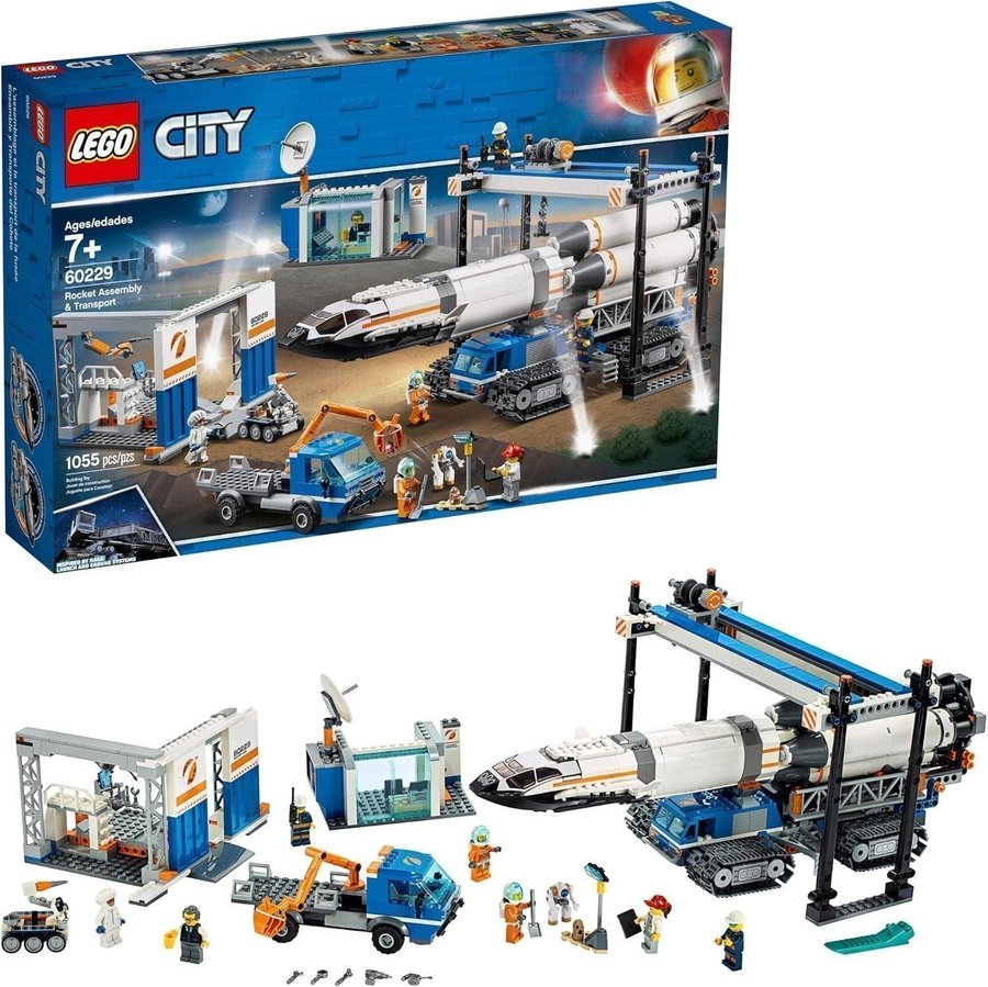 LEGO-60229 City, Raket Montering och transport( Antal delar 1055) , år 2019