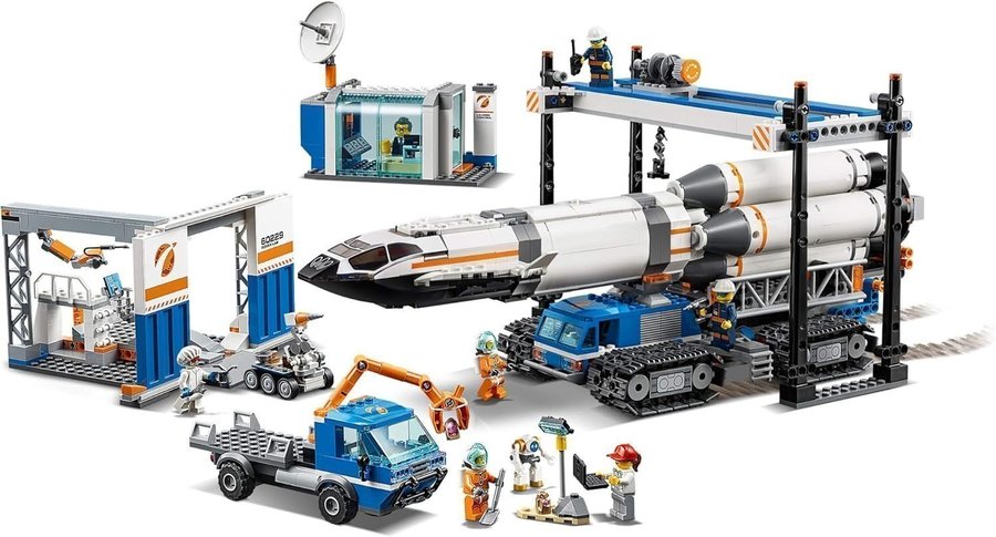 LEGO-60229 City, Raket Montering och transport( Antal delar 1055) , år 2019