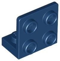 Dark Blue Bracket 1 x 2 - 2 x 2 Inverted - LEGO - 99207