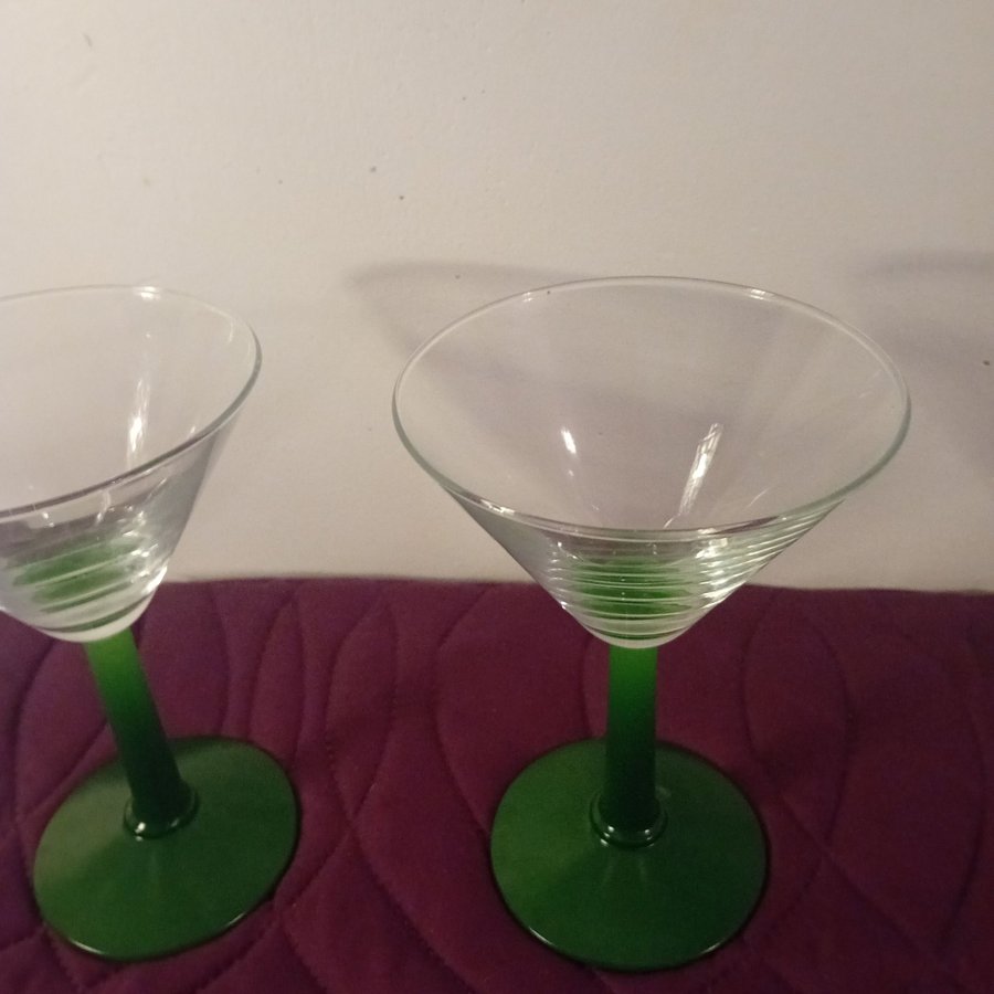 2 st Martini glas, RETRO.