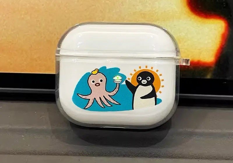 AirPods 3 Case with Cute Octopus and Penguin – LED Light Alignment Design