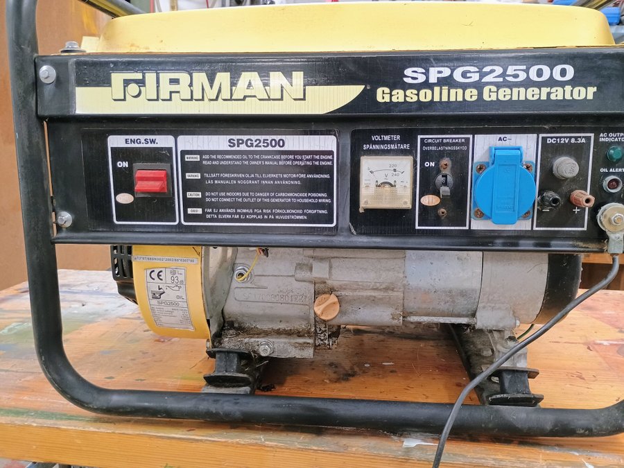 Firman SPG2500 Bensindriven Generator