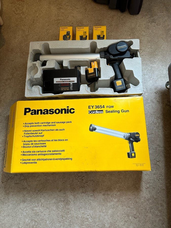 Panasonic EY3654 FQW Cordless Sealing Gun nyskick och oanvänd !