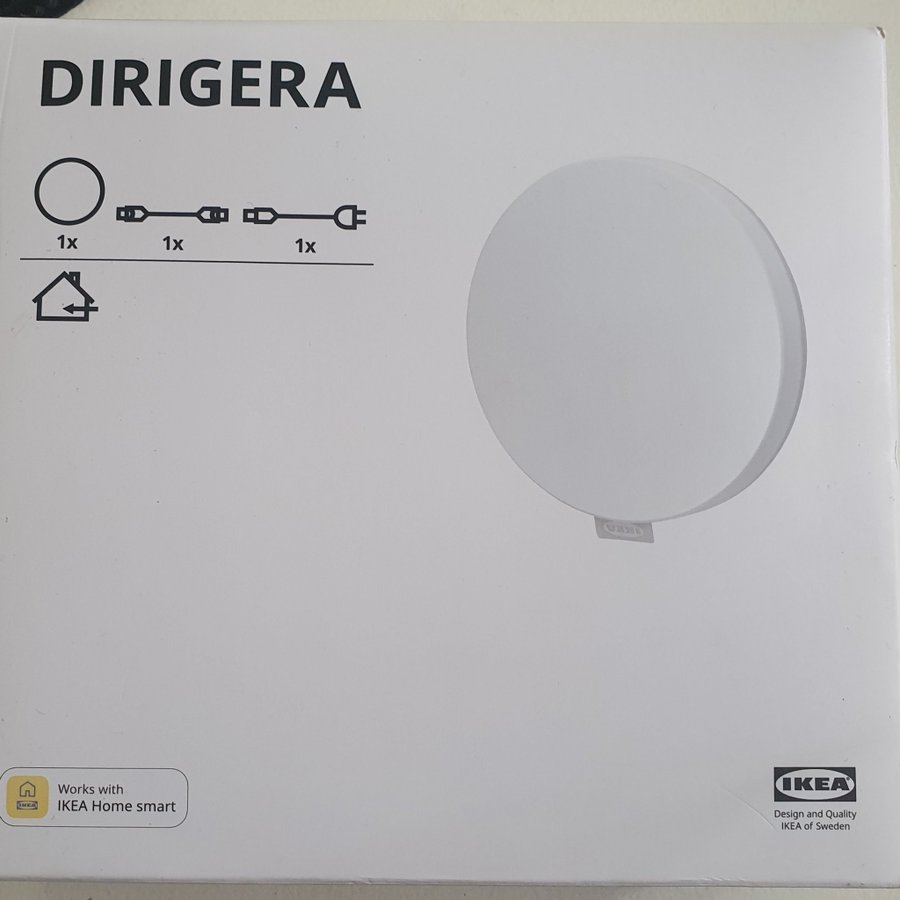 Ikea smart home dirigera Hubble helt ny I kartong