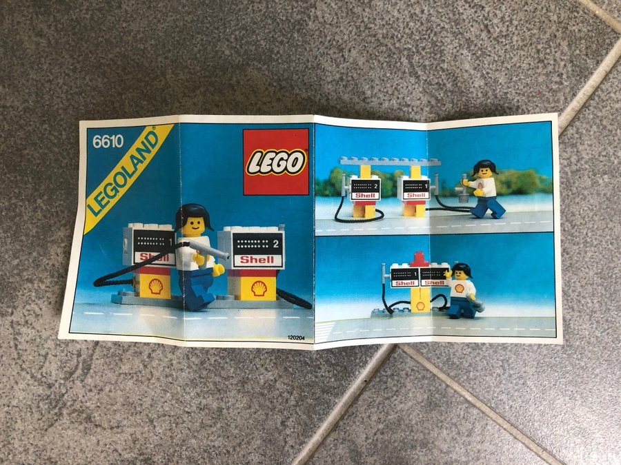 LEGO Shell 6610 - komplett med originalinstruktioner och originalkartong - LEGO