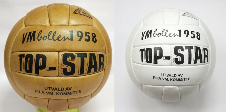 RARE VMBollen Top Star FIFA World Cup 1958 in white and Brown Color 2 Pcs Set