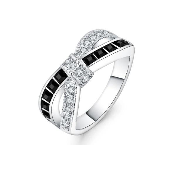 17 mm Elegant silver ring 925 STÄMPLAD cubic zirconia CZ silverpläterad ovanlig