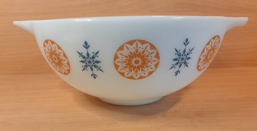 Ugnsform JAJ Pyrex Made in England Morningstar 1970-1972 Vintage