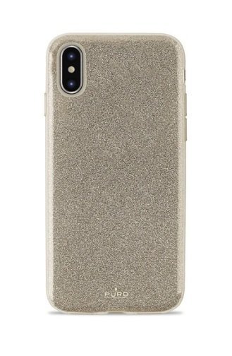 *Nytt Mobilskal Mobilcase Case Glitterskal iPhone XS Max Qi-kompatibelt Guld