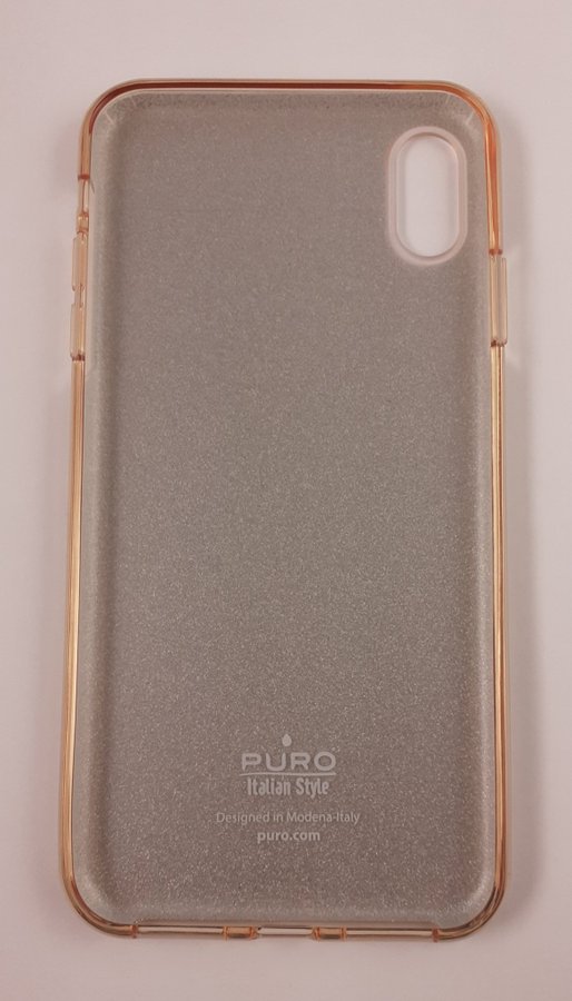 *Nytt Mobilskal Mobilcase Case Glitterskal iPhone XS Max Qi-kompatibelt Guld