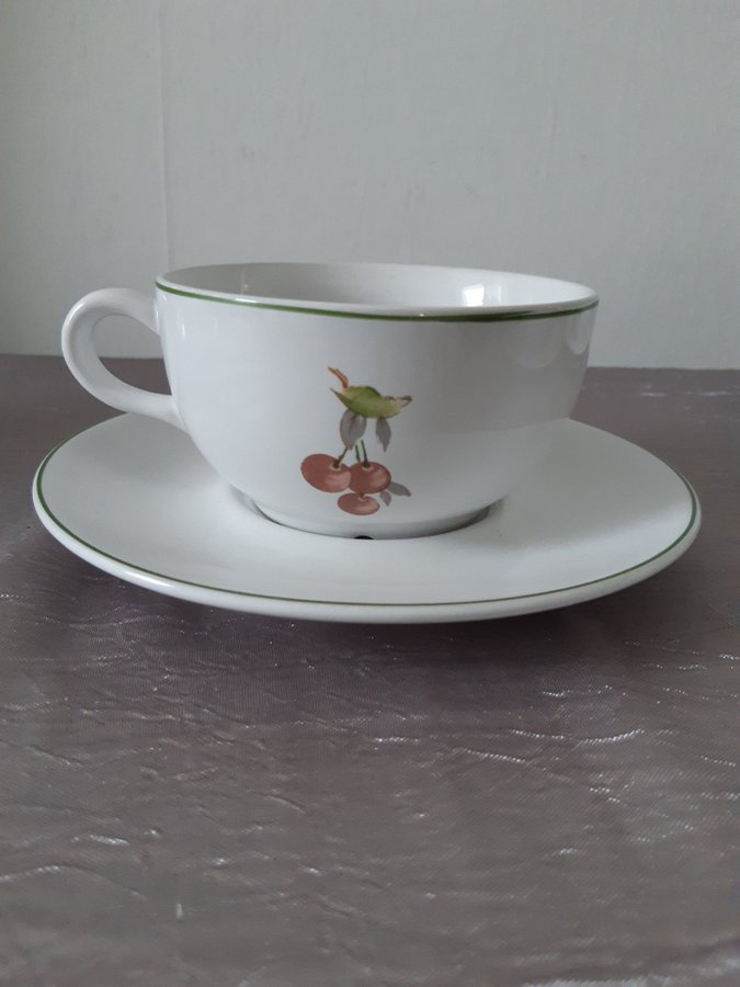 RETRO MARIEHULT SWEDEN 8 STKAFFEKOPPAR FAT PORSLIN SAMLAROBJE SOMMAR MIDSOMMAR