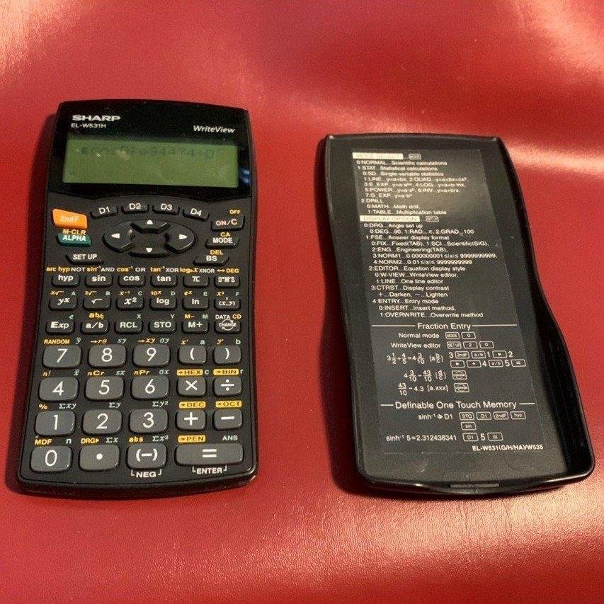 Sharp EL-W531H räknare scientific calculator WriteView Display