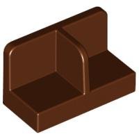 Reddish Brown Panel 1 x 2 x 1 with Center Divider - LEGO - 93095