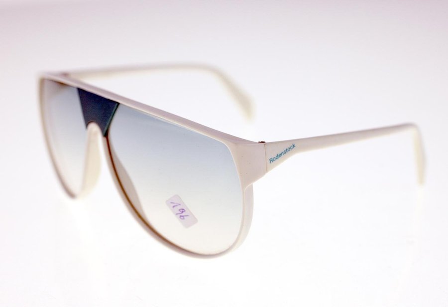 Rodenstock 'Supersonic' 3063 unisex vintage white pilot-style sunglasses-30g