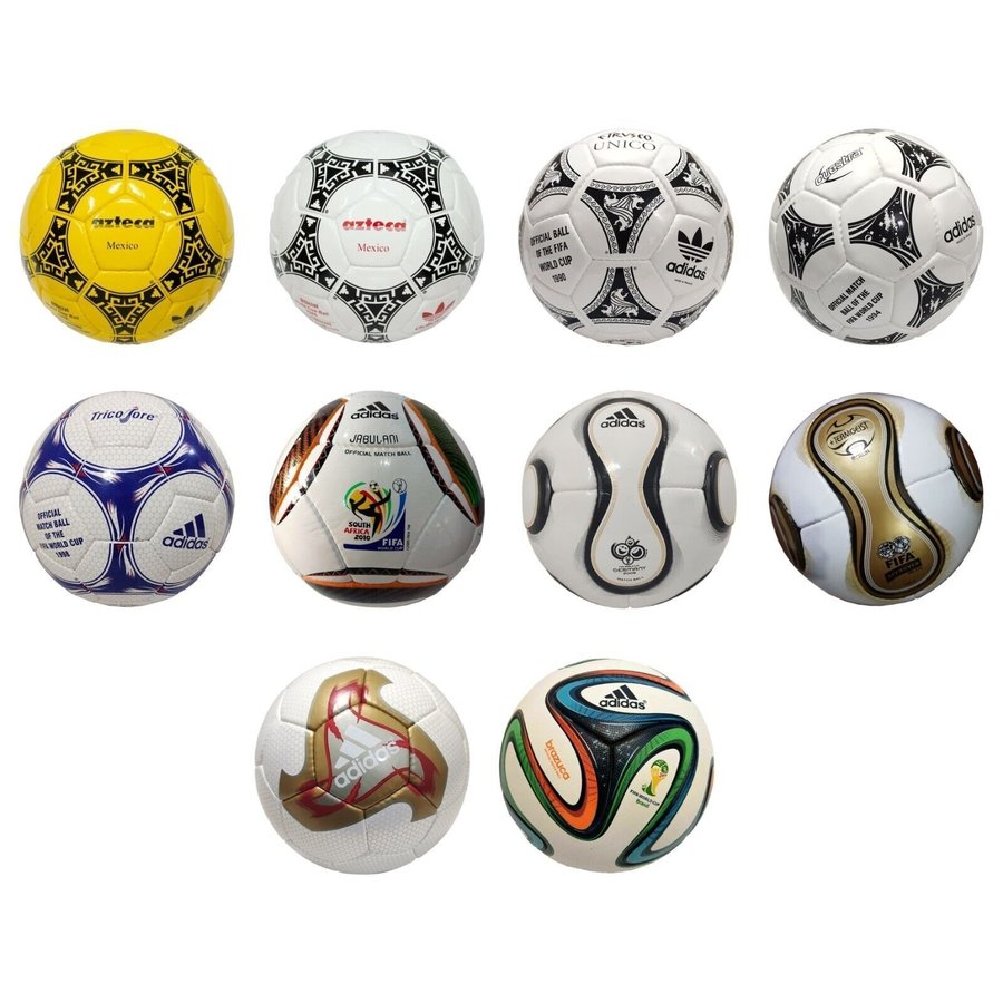 SPECIAL BUNDLE | ADIDAS FIFA WORLD CUP BALLS 1930 - 2014 | OMB | Size No 5
