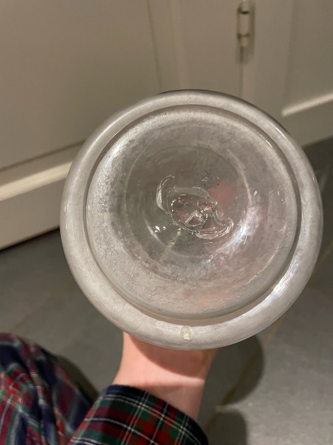 Glaskaraff nattkaraff med tillhörande glas