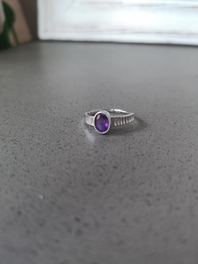 Ametist Ring Silver