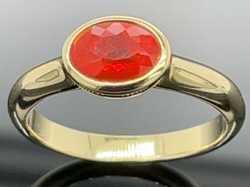 DESIGNER FIRE OPAL RING 07 CT / DESIGNER FEUEROPAL RING 07 CT