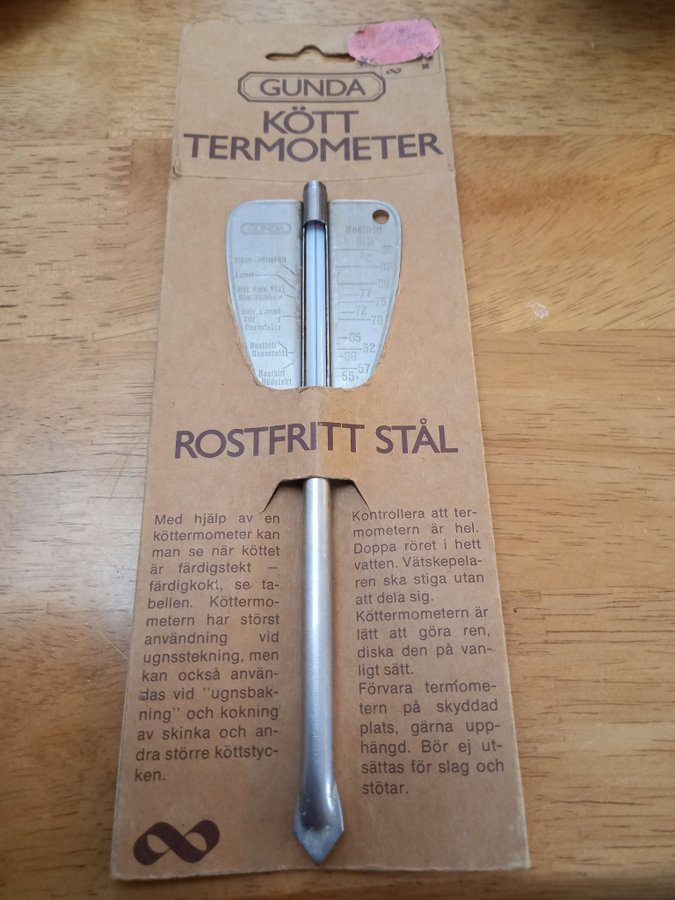 GUNDA Kötttermometer Rostfritt Stål