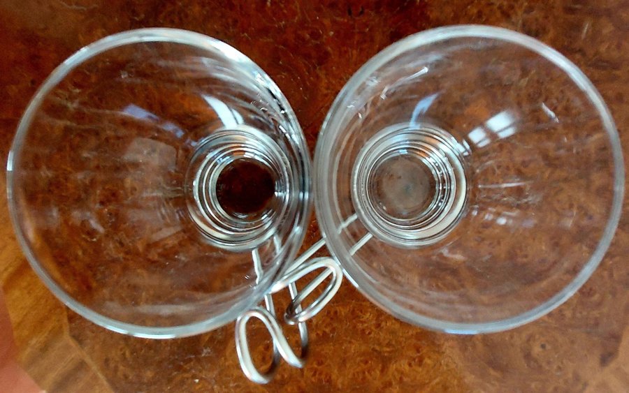 6 Vitrosax Italy retro espressoglas glas/ metall